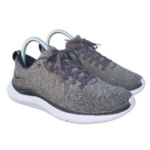 HOKA One One Hupana Wool Grey Knit Sneakers Womens 7.5 Cozy Athleisure Running